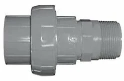 Lasco Schedule 80 PVC Union Couplings | Socket X MPT Fittings And Valves