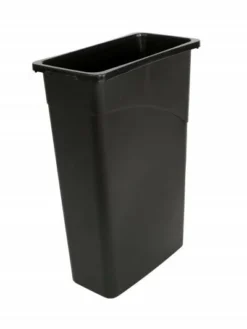 Globe Commercial Products Slim Space Saving Utility Waste Container - 23 Gallons
