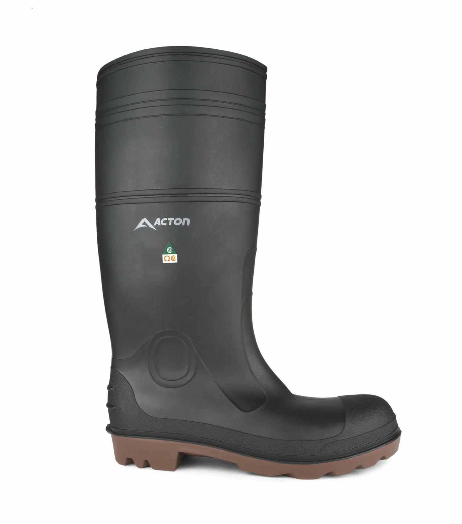 Rubber Work Boots Acton Function CSA ESR Rain Boots | Black | Sizes 4 - 14