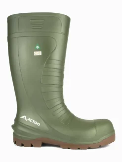 Rubber Work Boots Acton All Terrain Waterproof Lightweight Polyurethane Safety Work Boots | Sizes 3 - 16