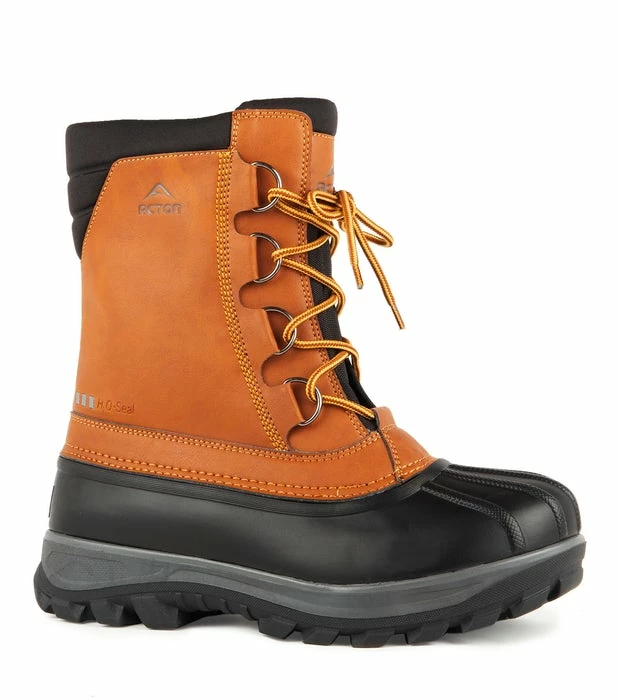 Acton Yukon Waterproof Synthetic Leather Plain Toe Boots | Sizes 7 - 14 Plain Toe Work Boots
