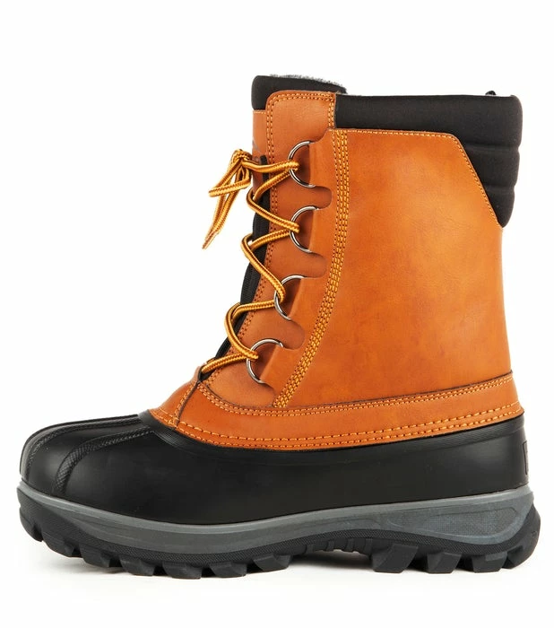Acton Yukon Waterproof Synthetic Leather Plain Toe Boots | Sizes 7 - 14 Plain Toe Work Boots