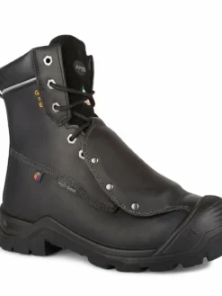 Acton G2E 8" Work Boots With External Metatarsal Protection | Black | Sizes 4 - 15