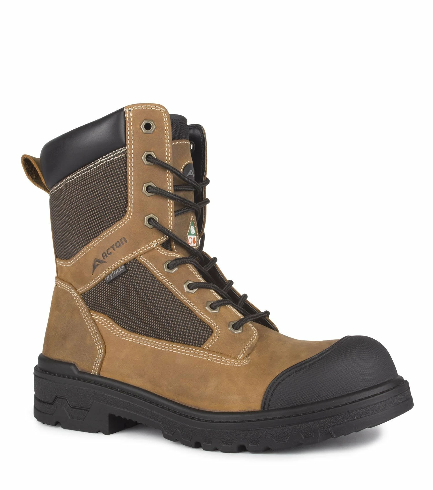 Acton Progress Nubuck 8" Waterproof Work Boots | Brown | Sizes 4 - 14 8 Inch Safety Boots