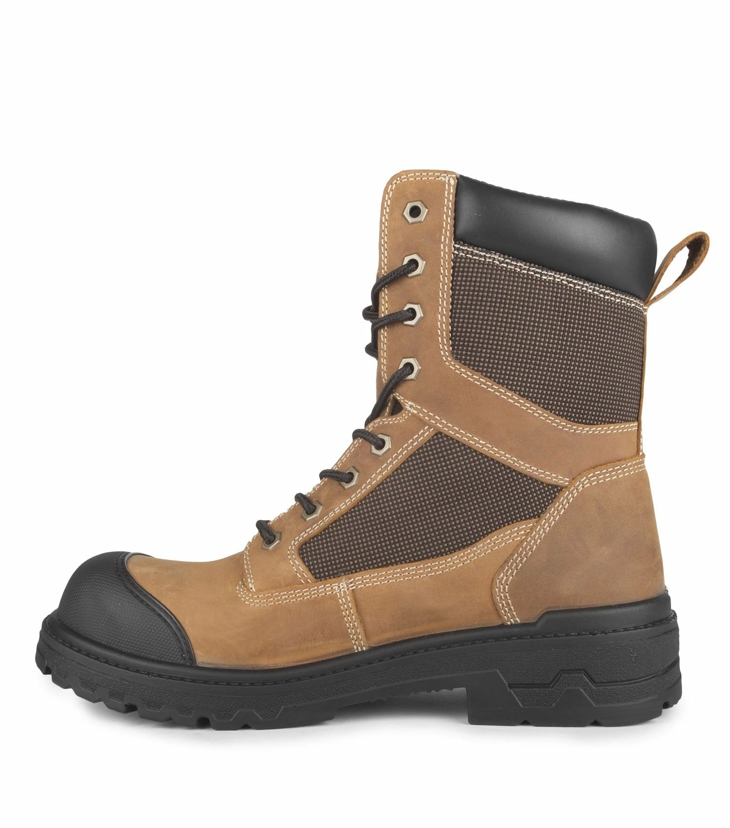 Acton Progress Nubuck 8" Waterproof Work Boots | Brown | Sizes 4 - 14 8 Inch Safety Boots