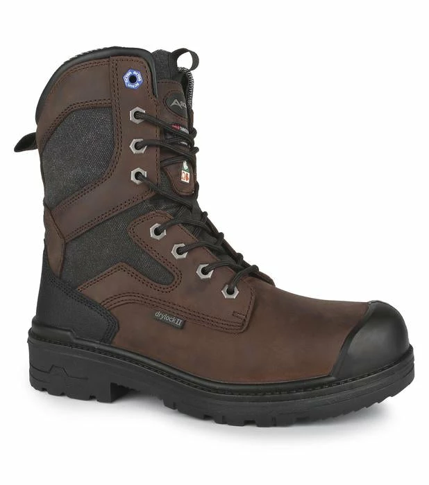 Winter Safety Boots Acton Pro-Ice Winter Work Boots | Brown | Sizes 3 - 15