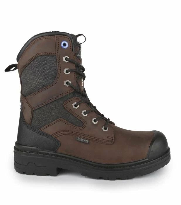 Winter Safety Boots Acton Pro-Ice Winter Work Boots | Brown | Sizes 3 - 15