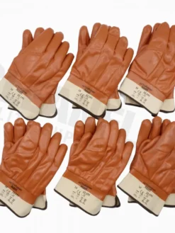 Ansell 23-193 Winter Monkey Grip Safety Cuff PVC Coated Gloves Work Gloves