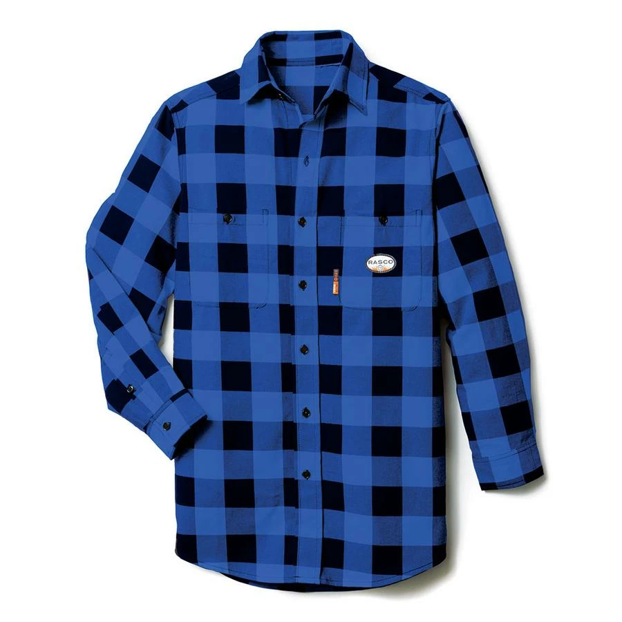 Flame Resistant Work Wear Rasco FR Buffalo Plaid Shirt | S - 5XL