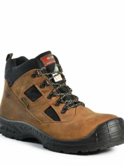 6 Inch Safety Boots Cofra Toronto 6" Work Boots With Waterproof Membrane | Brown | Sizes 7 - 13