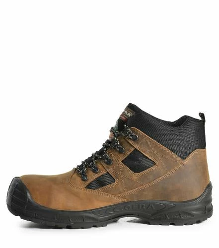 6 Inch Safety Boots Cofra Toronto 6" Work Boots With Waterproof Membrane | Brown | Sizes 7 - 13