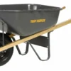 True Temper Contractor Wheelbarrow - 6 Cu Ft Landscaping Tools
