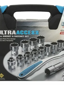 ChannelLock UltraAccess Uni-Fit Socket & Ratchet Set - 16 Piece