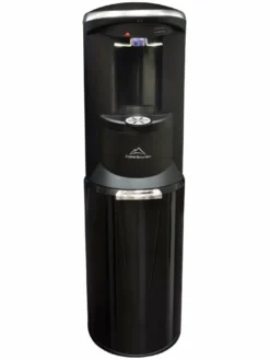 Commercial Water Filters And UV Parts Crystal Mountain Storm Commercial Grade Bottom-Load Black Contemporary Water Cooler (Hot & Cold)
