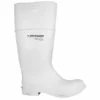 Rubber Work Boots Dunlop White PVC Steel Toe Boots | Sizes 4 - 13