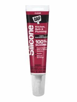 DAP Kitchen, Bath & Plumbing 100% Silicone Rubber Clear Sealant Maintenance Supplies