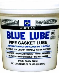Whitlam BLUE LUBE Polymer-Based Pipe Gasket Lube | 473 Ml