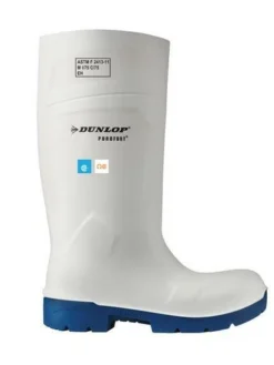Rubber Work Boots Dunlop Purofort FoodPro Safety Rain Boots | Green | Sizes 6 - 16
