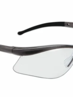 Personal Protective Equipment Dynamic EP100 Series Warrior Safety Glasses | Metallic Gray Frame | Clear Lens