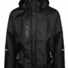 Lyngsoe Rainwear Work Wear Lyngsoe FOX7057 Breathable Rain Jacket | Black | Sizes XS - 5XL