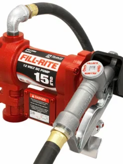 Lube And Fuel Tools Fill-Rite 12 Volt DC Pump With Hose And Manual Nozzle - 15 GPM