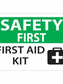Dynamic Safety First - First Aid Kit Sign - Various Sizes And Materials