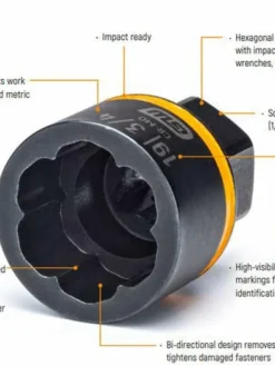 GEARWRENCH Bolt Biter™ Deep Extraction Socket Set - 1/2" Drive - 5 Piece Hand Tools