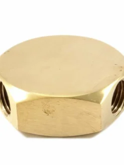 Forney 3-In-1 Brass Flat Air Hose Tripod Manifold - 1/4