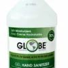 Globe Commercial Products Clear Gel Hand Sanitizer With Moisturizers - 70% Alcohol - 1 Gallon Pump Bottle - Case Of 4 Bottles