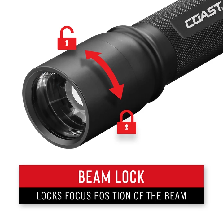 Coast Products Coast® HP8R Rechargeable Pure Beam Focusing Flashlight - 1000 Lumens - 259M Beam Lighting