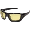 Edge Eyewear Edge Steel Gasketed Vapor Shield Polarized Safety Glasses - Yellow Lens (Pack Of 6)