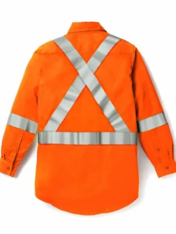 Rasco Hi Vis Premium Uniform Shirt | Orange | S - 3XL Flame Resistant Work Wear