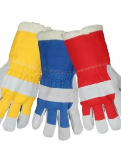 Work Gloves Horizon Pile Lined Cowsplit Waterproof Barrier Winter Gloves | Pack Of 6 Pairs