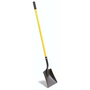 Unex Industrial Grade Square Blade Shovel | Long Fiberglass Handle