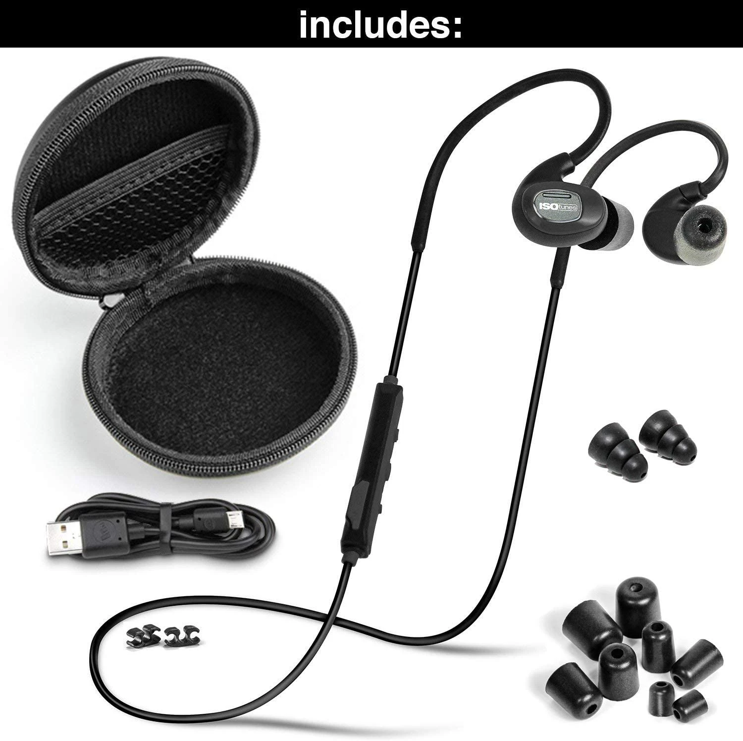 ISOtunes PRO Bluetooth Industrial Hearing Protection Headphones - NRR 27 DB Personal Protective Equipment