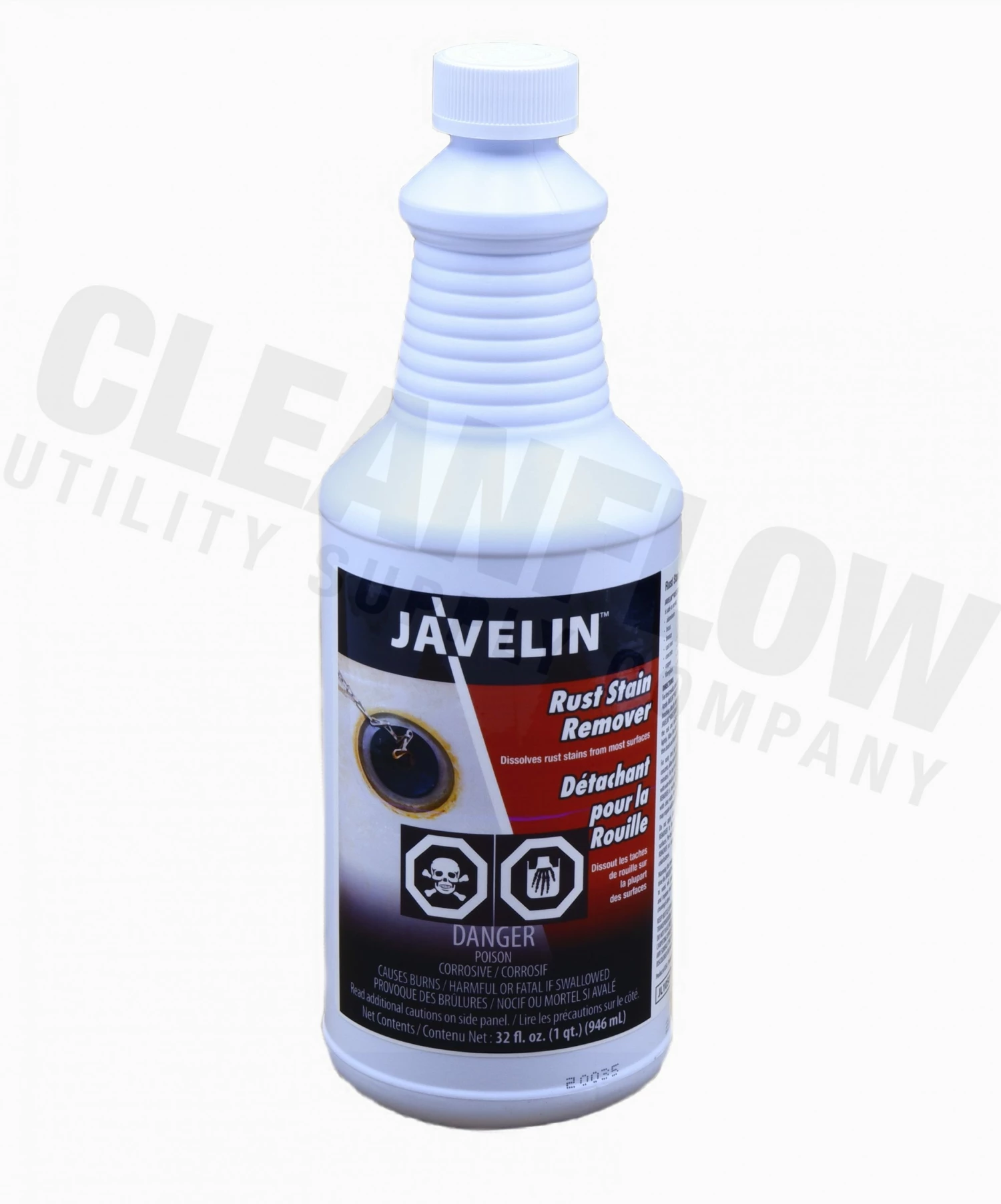 Javelin Rust Stain Remover - 1 Quart Size Cleaning Supplies