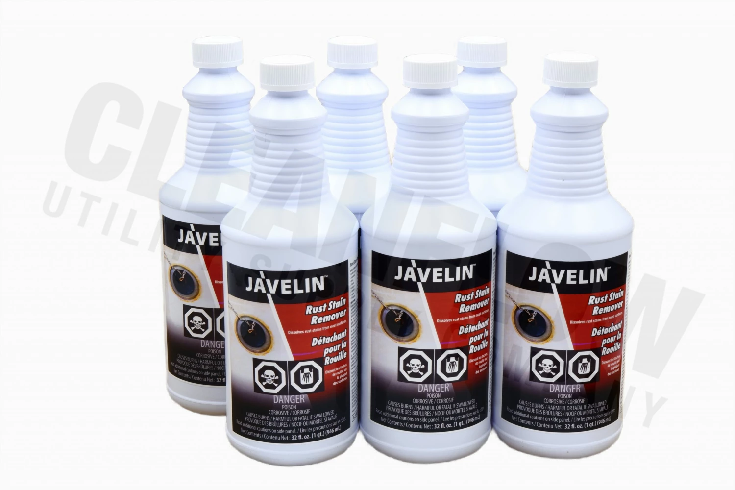 Javelin Rust Stain Remover - 1 Quart Size Cleaning Supplies