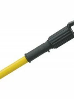 Globe Commercial Products Jaws Clamp Style Quick Release Wide Band Mop Handle - 60" Fiberglass Cleaning Tools