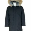Work Wear Kelsey Trail Men's 40" Length DAC 2 Poly/Cotton Parka With Wolf Fur Trim Hood | S-3XL