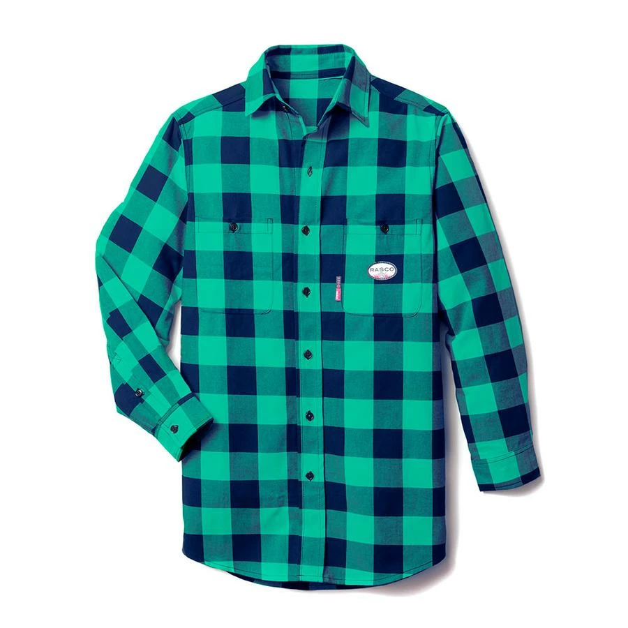 Flame Resistant Work Wear Rasco FR Buffalo Plaid Shirt | S - 5XL