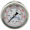 Greenline 2-1/2" Liquid Filled Pressure Gauges | 1/4" Stainless Steel Center Back Mount