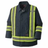Pioneer Hi Vis Quilted Cotton Duck Winter Work Parka | M-4XL Hi-Vis Work Wear