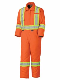 Flame Resistant Work Wear Pioneer Flame Resistant Cotton Hi-Vis Winter Coveralls | Small - 4XLarge