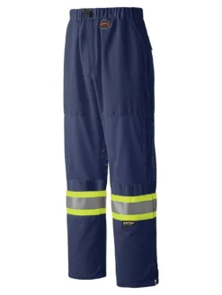 Pioneer Poly Knit Traffic Safety Pants With Breathable Mesh Leg Panels | XS-4XL Hi-Vis Work Wear
