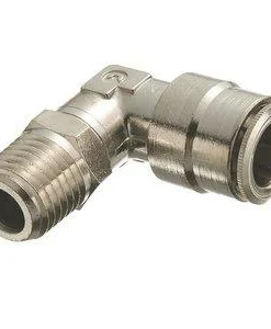 Greenline Nickel Plated Brass Push-To-Connect 90° Male Connector Tubing And Fittings