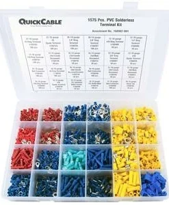 Automotive Supplies Quick Cable PVC Solderless Terminal Kit - 1675 Piece