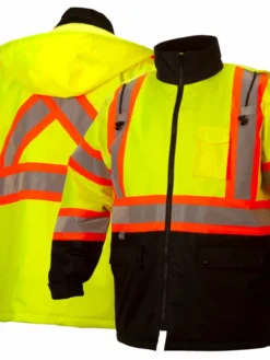 Pyramex Waterproof Hi Vis Parka | Sizes M - 5XL