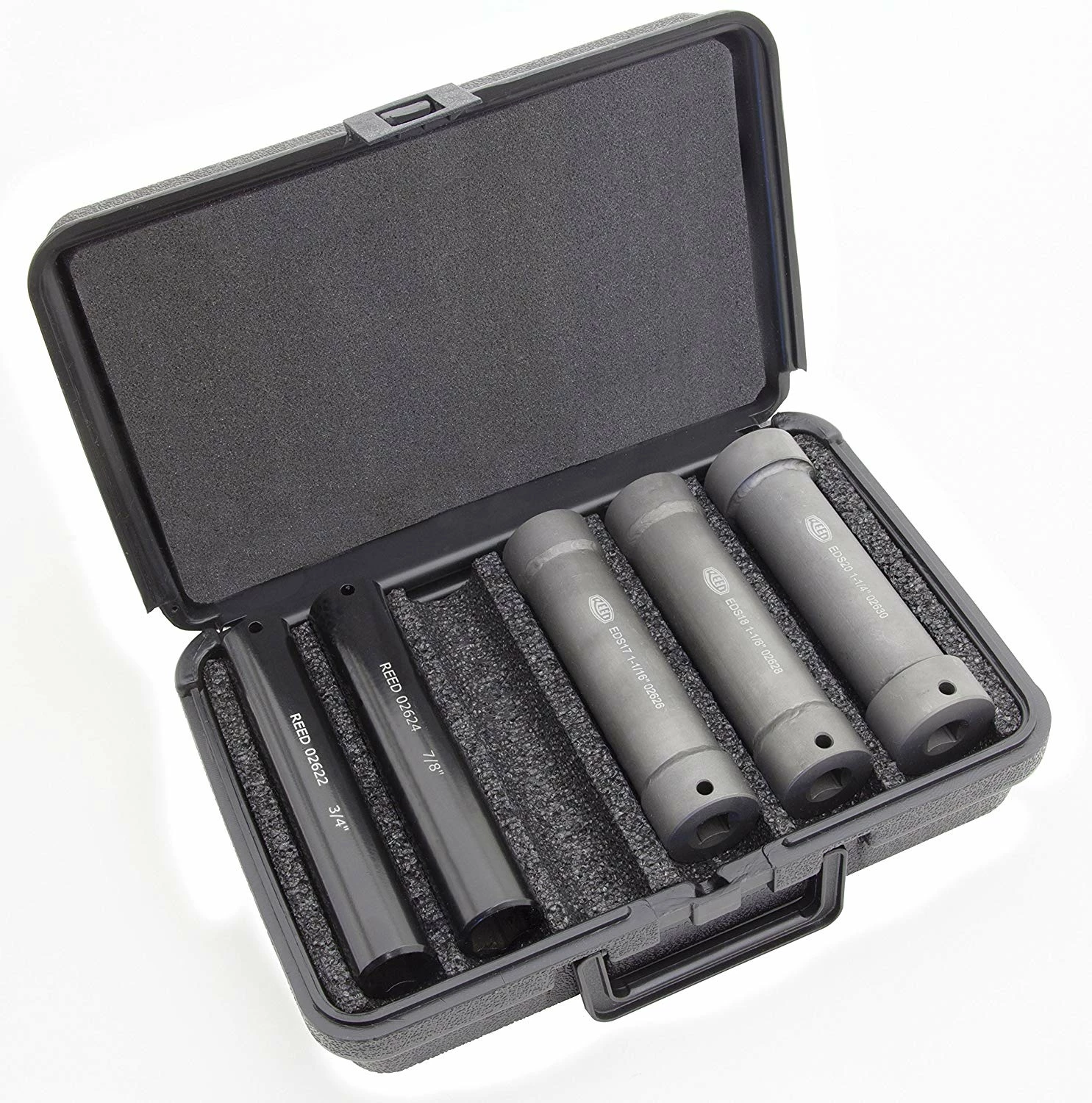 Pipe Tools Reed EDKS5 Extended Impact Grade Socket Set - 5 Piece