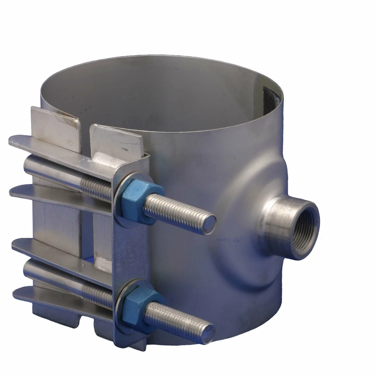 Waterworks Products Robar 2616 Stainless Single Section Tapped Service Saddles | IP Threaded Tap