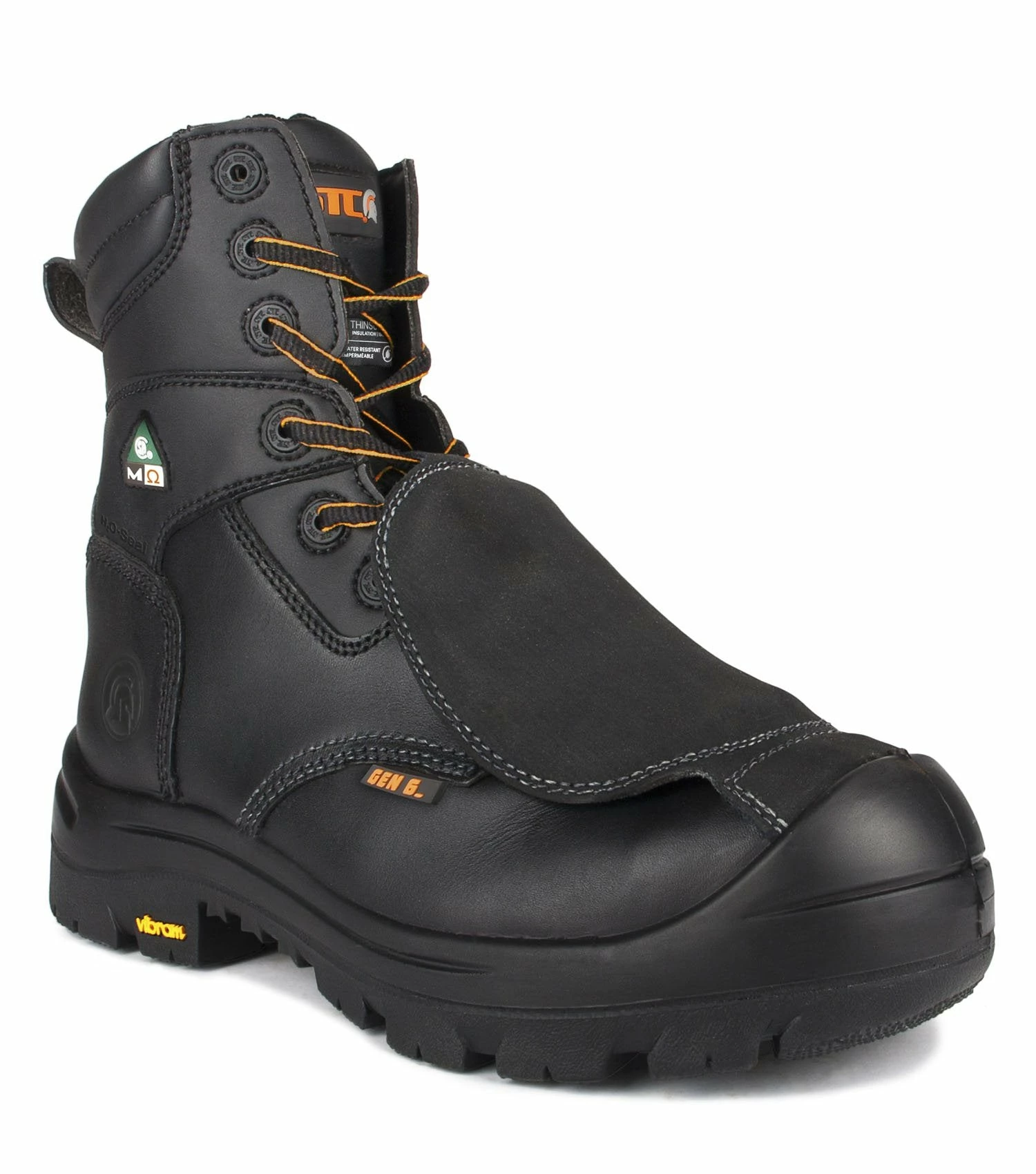 STC Alloy 8" External Metguard Safety Boots With Vibram® TC4+ Sole | Black | Sizes 5 - 14 8 Inch Safety Boots